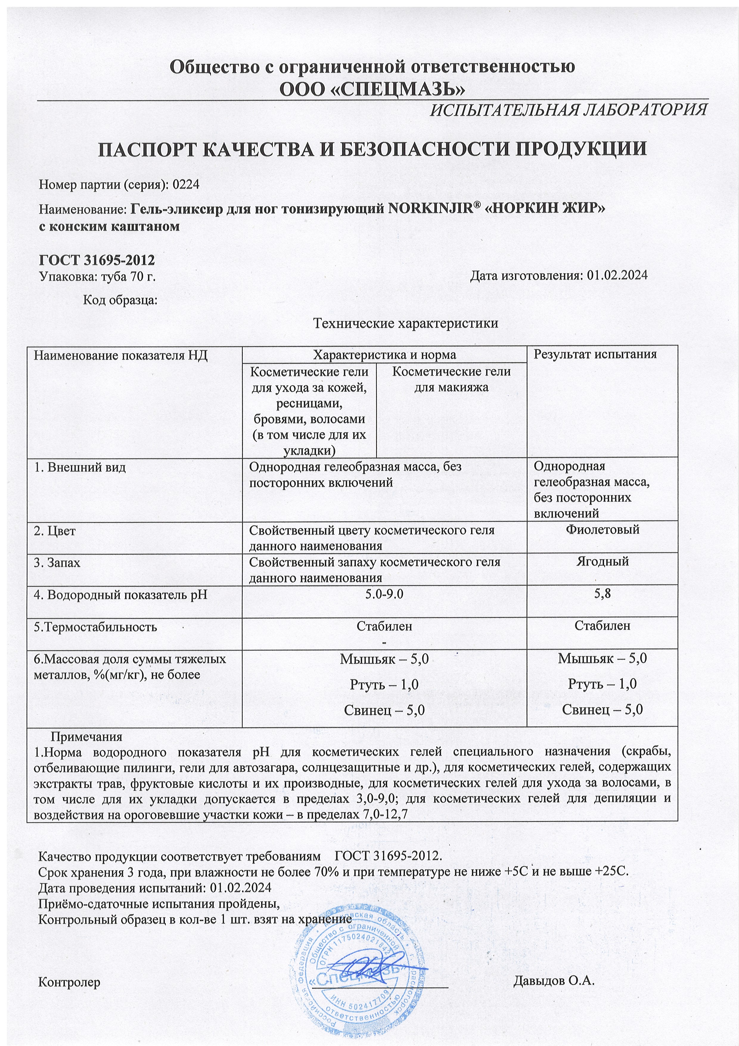 Паспорт №022024